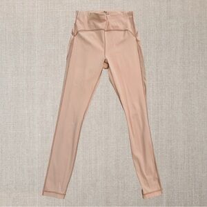 TNA Aritzia Pink Leggings With Mesh